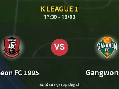 Kết Quả: Bucheon FC 1995 0-0 Gangwon FC – Highlight & Bàn Thắng | K League 1