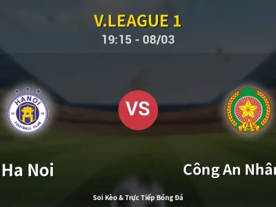 🔴 Trực Tiếp: Ha Noi 2-0 Công An Nhân Dân – Link Xem V.League 1 (Full HD)