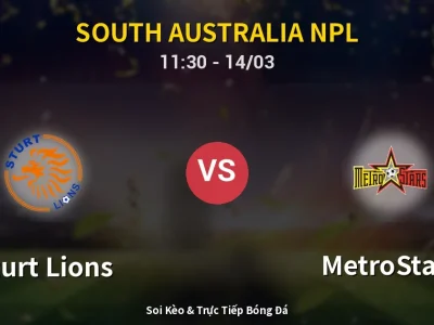 Soi Kèo Sturt Lions vs MetroStars – 11:30 14/03 | Nhận Định, Dự Đoán Tỷ Số