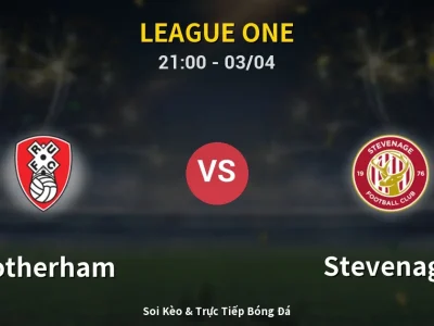 🔴 Trực Tiếp: Rotherham 0-0 Stevenage – Link Xem League One (Full HD)