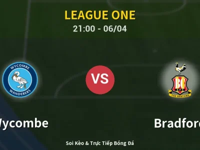 Soi Kèo Wycombe vs Bradford – 21:00 06/04 | Nhận Định, Dự Đoán Tỷ Số