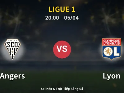 Soi Kèo Angers vs Lyon – 20:00 05/04 | Nhận Định, Dự Đoán Tỷ Số