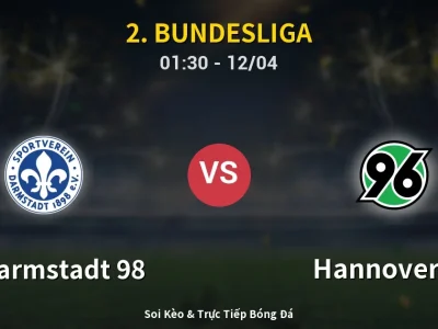 Kết Quả: SV Darmstadt 98 0-2 Hannover 96 – Highlight & Bàn Thắng | 2. Bundesliga