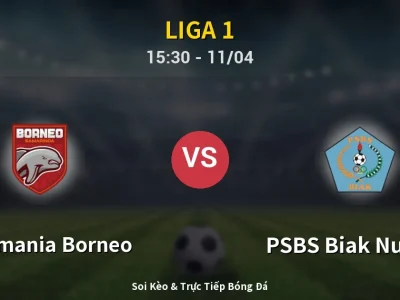 Soi Kèo Pusamania Borneo vs PSBS Biak Numfor – 15:30 11/04 | Nhận Định, Dự Đoán Tỷ Số