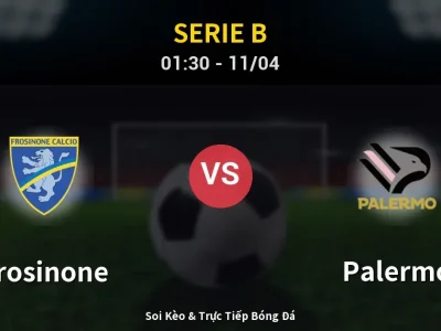 🔴 Trực Tiếp: Frosinone 0-0 Palermo – Link Xem Serie B (Full HD)