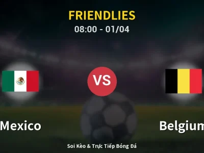 Kết Quả: Mexico 1-1 Belgium – Highlight & Bàn Thắng | Friendlies