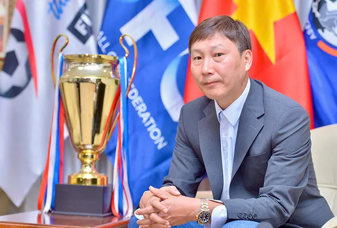 HLV Kim Sang Sik giãi bày nhiều câu chuyện hậu VCK U23 châu Á 2026 - Ảnh: ĐH 