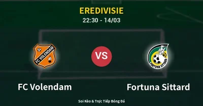 FC Volendam vs Fortuna Sittard 14/03