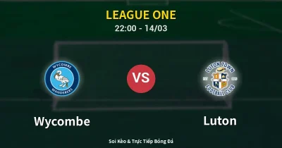 Wycombe vs Luton 14/03