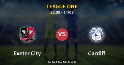 Exeter City vs Cardiff 14/03