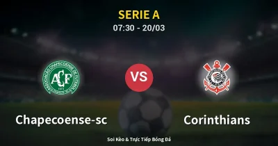 Chapecoense-sc vs Corinthians 20/03