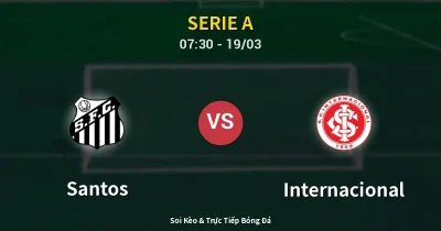 Santos vs Internacional 19/03