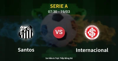 Santos vs Internacional 19/03