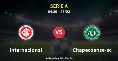 Internacional vs Chapecoense-sc 23/03