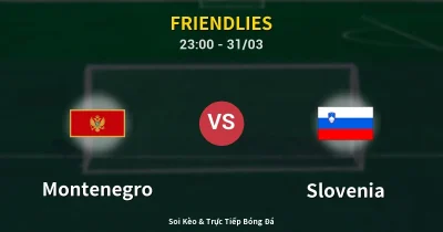 Montenegro vs Slovenia 31/03