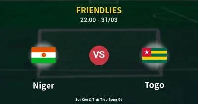 Niger vs Togo 31/03