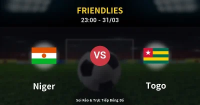 Niger vs Togo 31/03