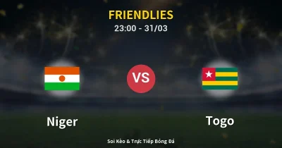 Niger vs Togo 31/03