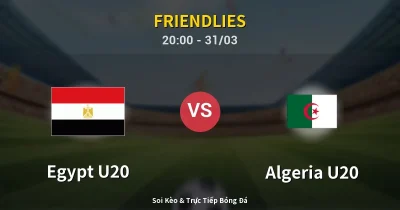 Egypt U20 vs Algeria U20 31/03