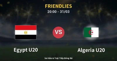 Egypt U20 vs Algeria U20 31/03