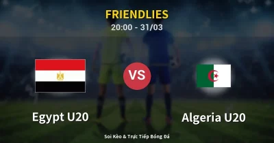 Egypt U20 vs Algeria U20 31/03