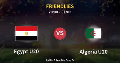 Egypt U20 vs Algeria U20 31/03