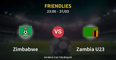 Zimbabwe vs Zambia U23 31/03