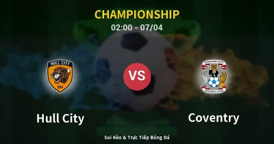 Hull City vs Coventry 07/04