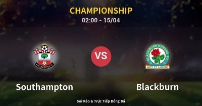 Southampton vs Blackburn 15/04