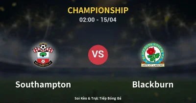 Southampton vs Blackburn 15/04