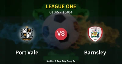 Port Vale vs Barnsley 15/04