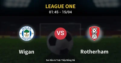 Wigan vs Rotherham 15/04