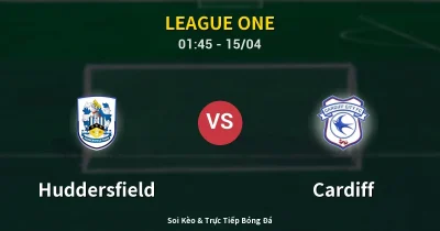 Huddersfield vs Cardiff 15/04
