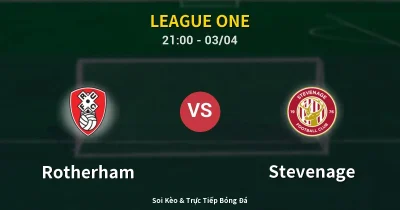 Rotherham vs Stevenage 03/04
