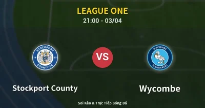 Stockport County vs Wycombe 03/04