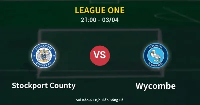 Stockport County vs Wycombe 03/04