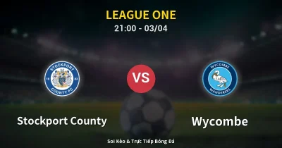 Stockport County vs Wycombe 03/04