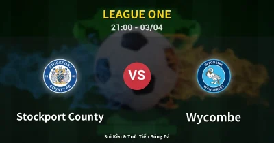 Stockport County vs Wycombe 03/04