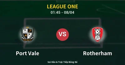 Port Vale vs Rotherham 08/04