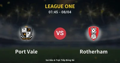 Port Vale vs Rotherham 08/04