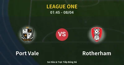Port Vale vs Rotherham 08/04