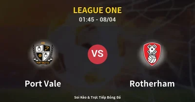 Port Vale vs Rotherham 08/04