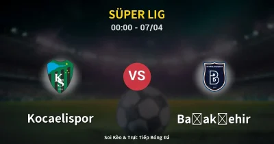 Kocaelispor vs Başakşehir 07/04