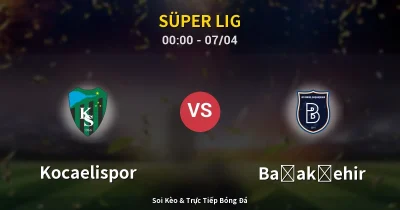 Kocaelispor vs Başakşehir 07/04
