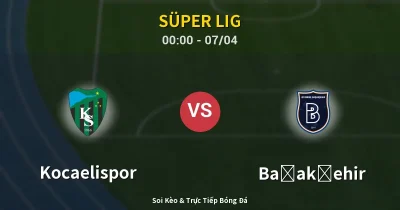 Kocaelispor vs Başakşehir 07/04