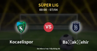 Kocaelispor vs Başakşehir 07/04