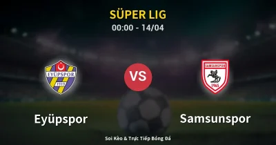Eyüpspor vs Samsunspor 14/04