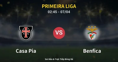 Casa Pia vs Benfica 07/04
