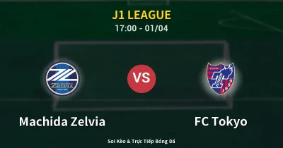 Machida Zelvia vs FC Tokyo 01/04