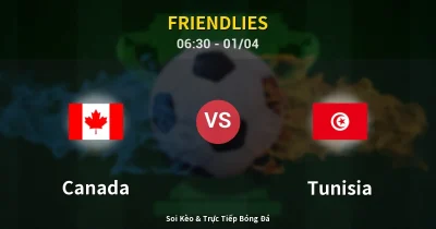 Canada vs Tunisia 01/04